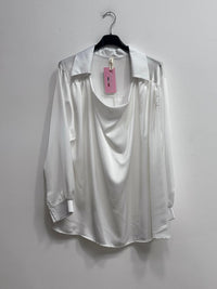 Blusa raso collo sciallato