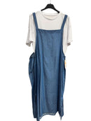 Salopette abito denim brillocco
